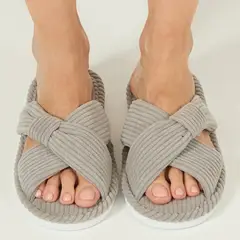 BARBIZON - Pantufla de Mujer Zapatilla Eve Gris