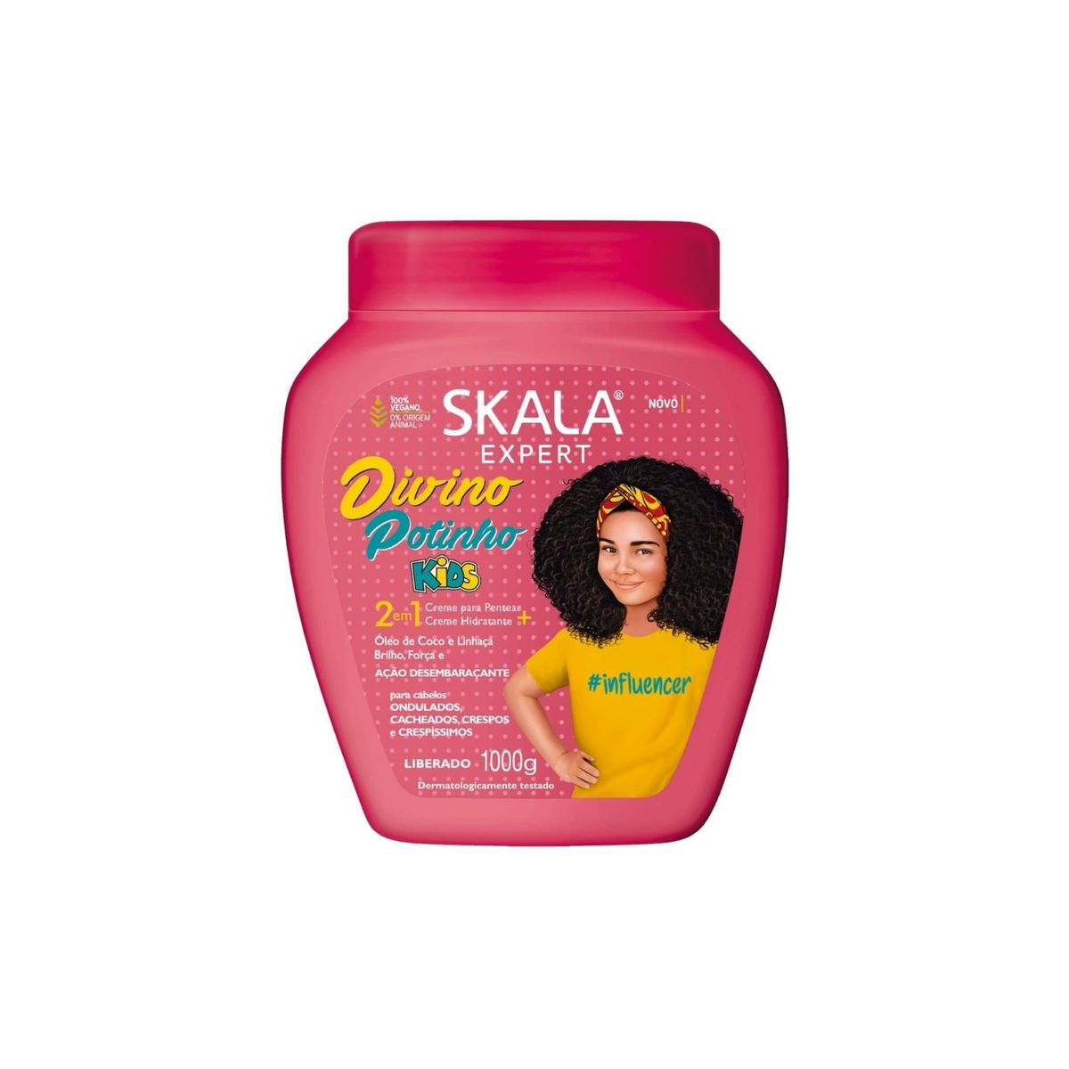 SKALA - Mascara Capilar Skala Divino Potinho 2en1 1000ml Fuerza Brillo Kids