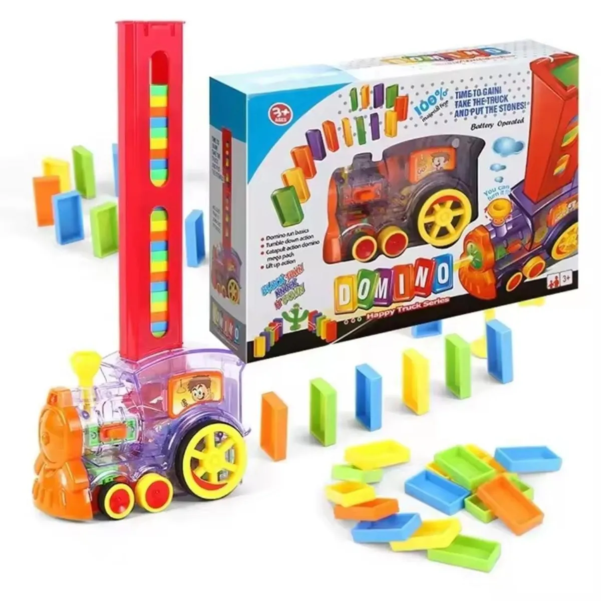 GENERICO - tren Domino juguete musica y luces diversion para niños