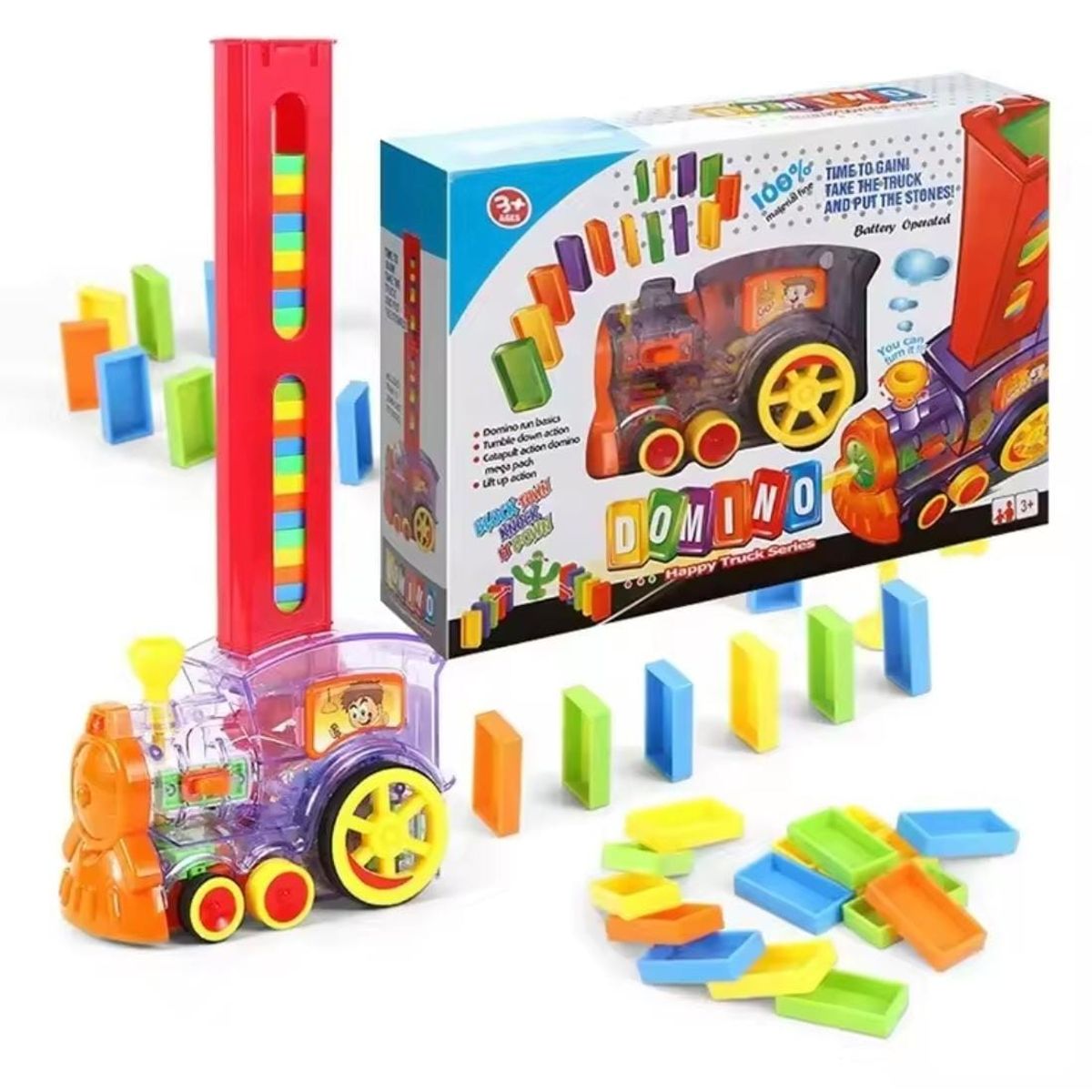 GENERICO - tren Domino juguete musica y luces diversion para niños