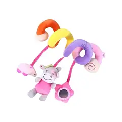 GENERICO - Sonajero espiral colgante para cochecito de bebé diseño vaca