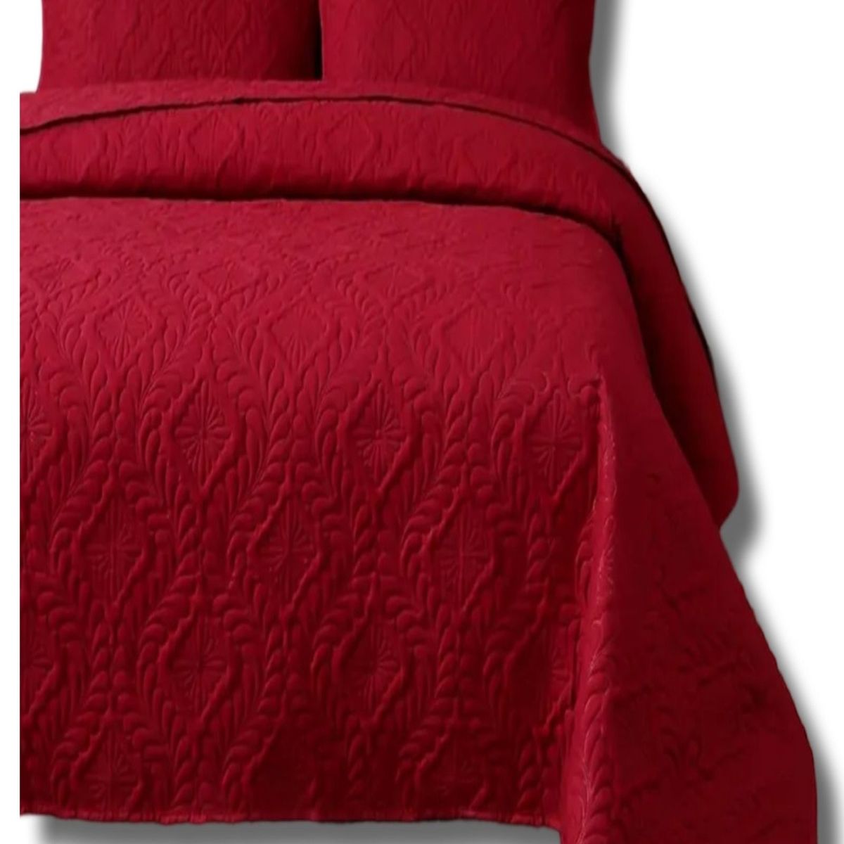 GENERICO - CUBRECAMA QUILT DE VERANO ELEGANTE KING - SUPER KING 250 CM X 270 CM BURDEO