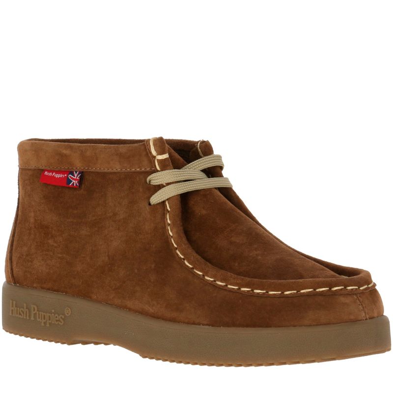 HUSH PUPPIES - Botín Mujer Cuero Café