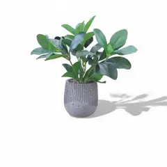 GENERICO - Planta Artificial Tipo Ficus 30 Cm Con Maceta Decorativa