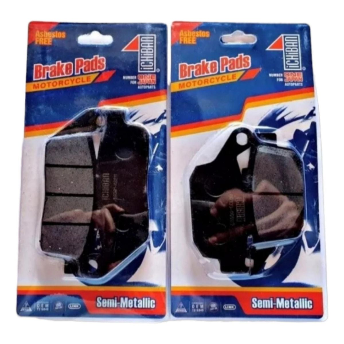 GENERICO - Pastillas Freno Del + Tras Suzuki Vstrom 250 (antigua)