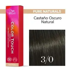 WELLA - Tinte para cabello Color Touch 3.0 Castaño Oscuro 60ml