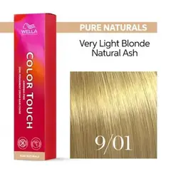 WELLA - Tinte Color Touch 9.01 Rubio Extra Claro Natural Ceniza 60ml