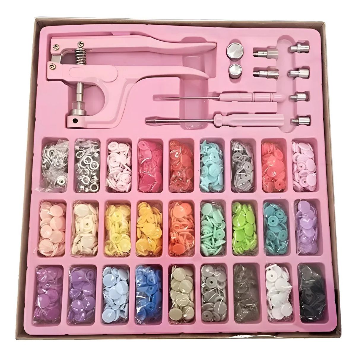 GENERICO - Pinza Remachadora Para Broches Plasticos Snap Mas 270 Broche 2