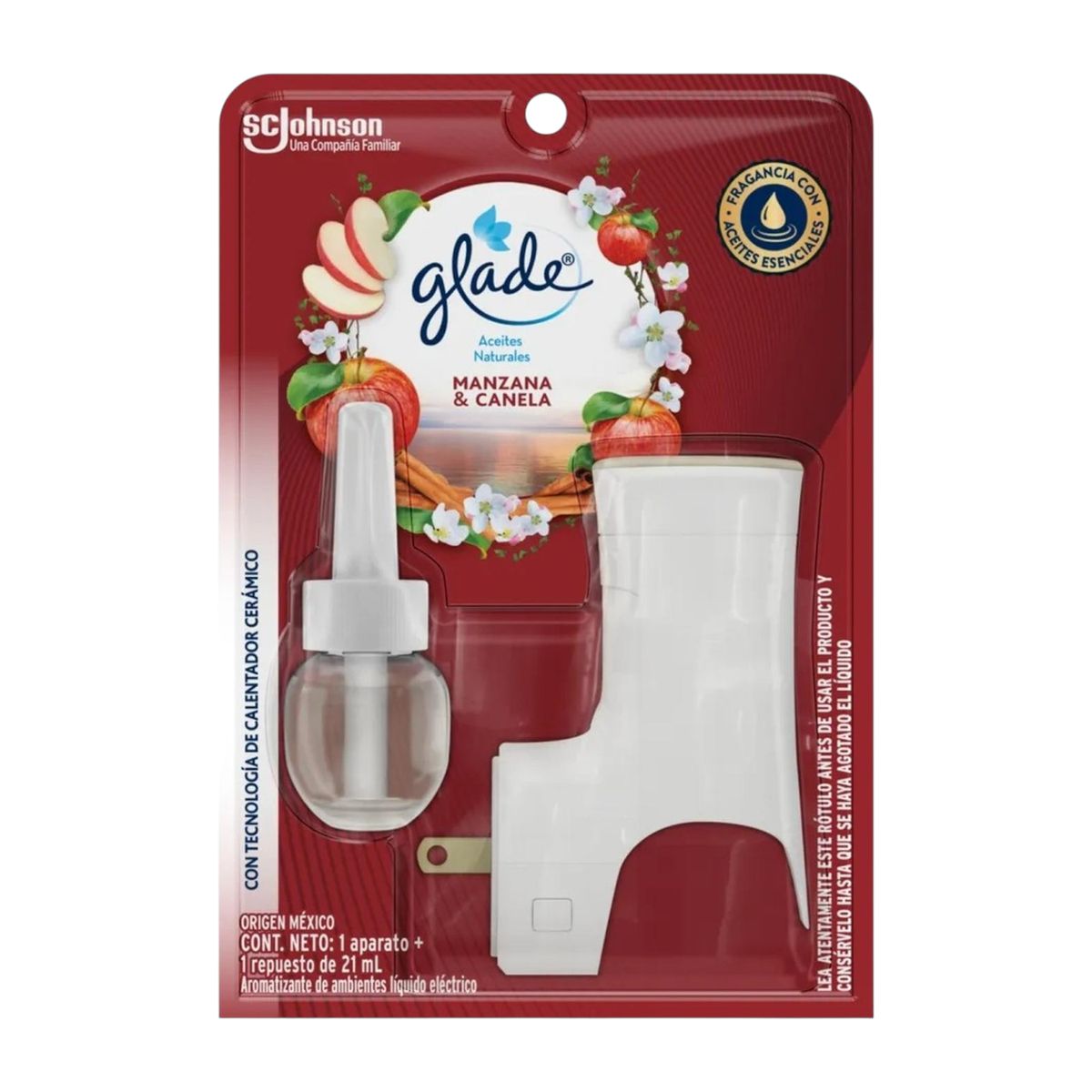 GLADE - Glade Manzana y Canela Aparato + Repuesto 21 ml