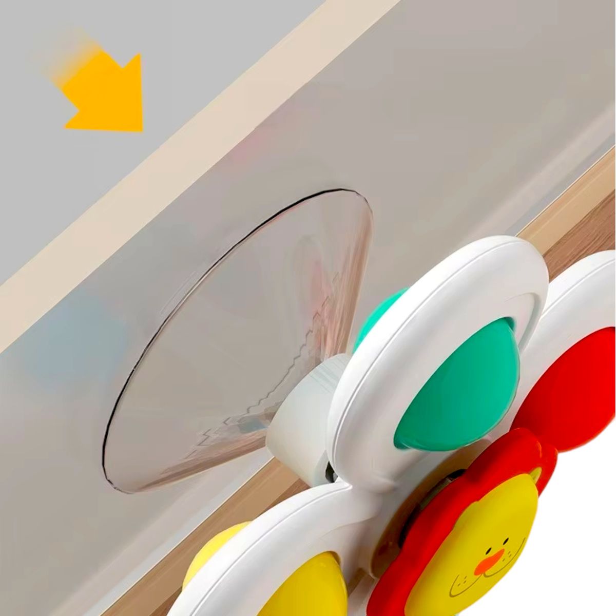 GENERICO - Juguetes Giratorios Spinner Con Ventosas Para Bebés Pack X3