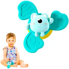 GENERICO - Juguetes Giratorios Spinner Con Ventosas Para Bebés Pack X3
