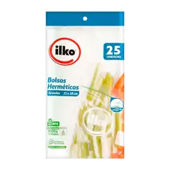 ILKO - Bolsas Herméticas Reutilizables 27x28 cm