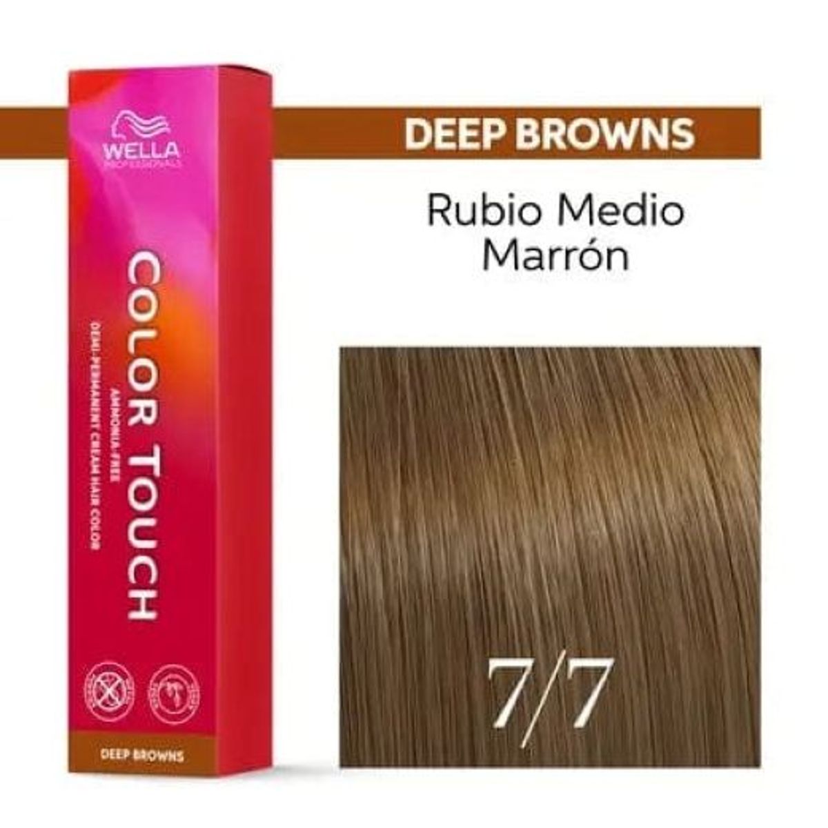 WELLA - Tinte Wella Color Touch 7.7 Rubio Mediano Marron 60ml