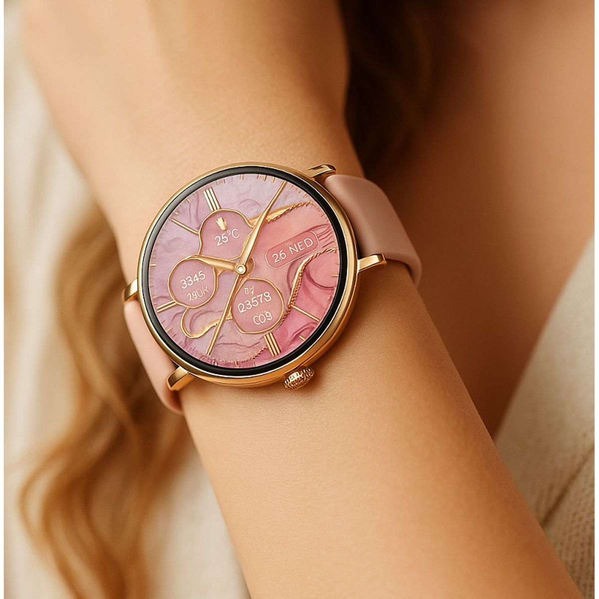 GENERICO - Smartwatch para Mujer Salud 24/7 300mAh 11 modos Deportivos NFC BT5.0 Compatible IOS Android