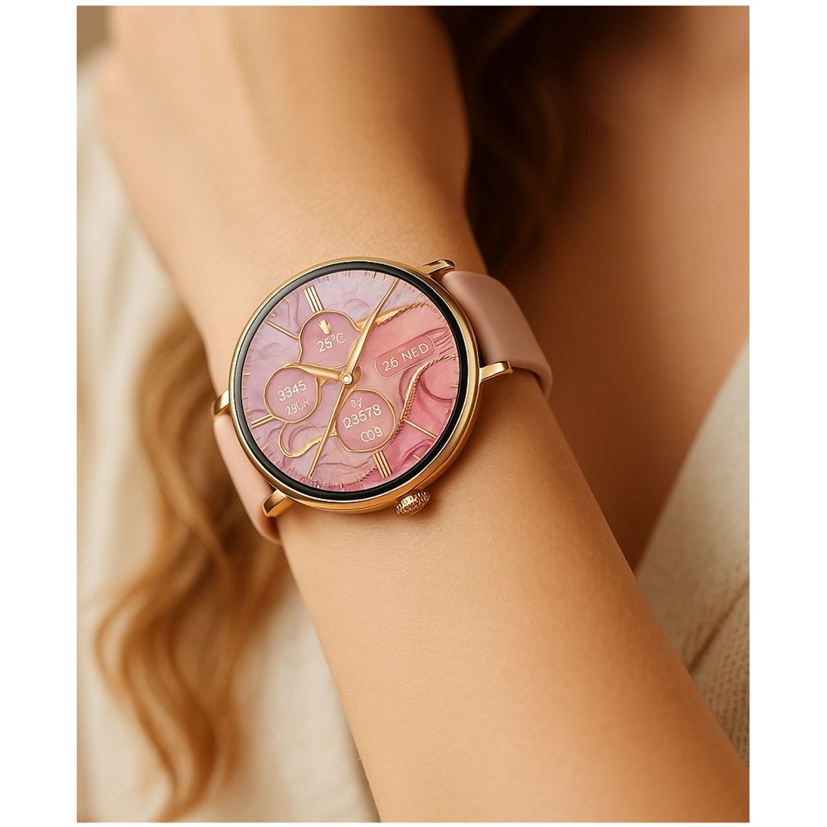 GENERICO - Smartwatch para Mujer Salud 24/7 300mAh 11 modos Deportivos NFC BT5.0 Compatible IOS Android