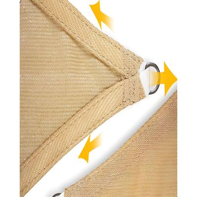 Imagen 2 del producto Lona toldo Vela 5 x 5 x 5 Triangular Vela para Sombra Parasol Permeable