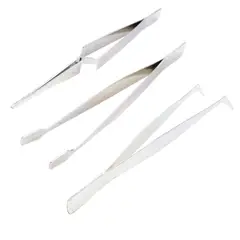 MAKAWA - Pinzas Cromadas 7 Piezas perfectas para manualidades, joyería, electrónica y bricolaje