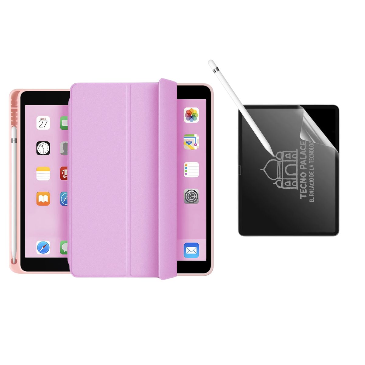 GENERICO - Fundas iPad Más Lámina Paperlike Para iPad Air 13 M2 / M3 - Rosado