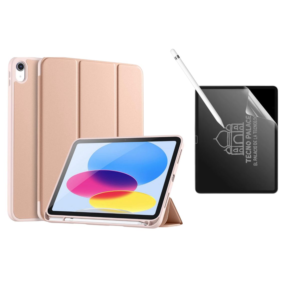 GENERICO - Fundas iPad Más Lámina Paperlike Para iPad Air 13 M2 / M3 - Rose Gold