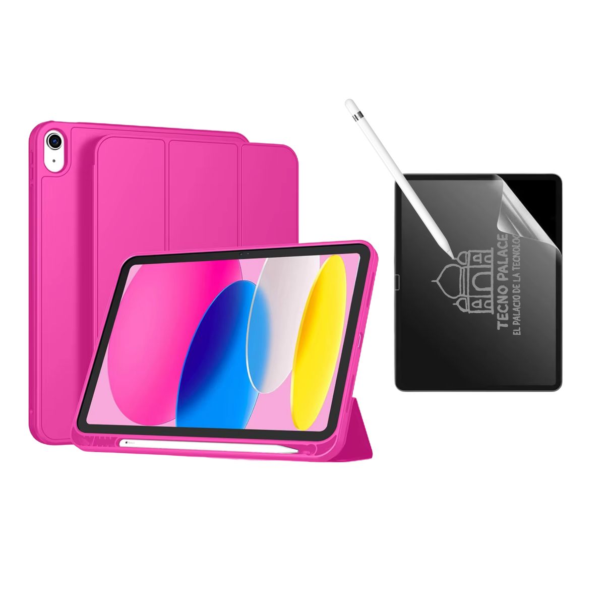 GENERICO - Fundas iPad Más Lámina Paperlike Para iPad Pro 13 M4 / M5 - Fucsia