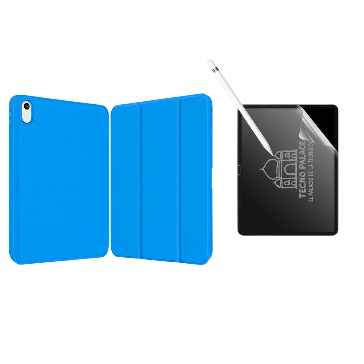 GENERICO - Fundas iPad Más Lámina Paperlike Para iPad 12.9 - Azul