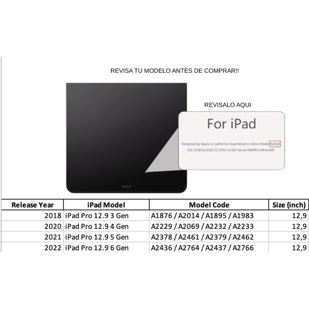GENERICO - Fundas iPad Más Lámina Paperlike Para iPad 12.9 - Azul