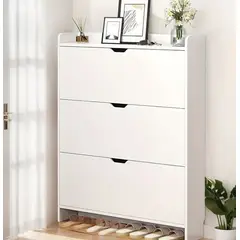 GENERICO - Zapatero de Madera Mueble Organizador de Zapatos Color Blanco