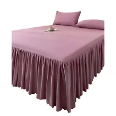 GENERICO - FALDÓN DE CAMA PROTECTOR BASE DE CAMA PLAZA Y MEDIA 105X200 CM 03