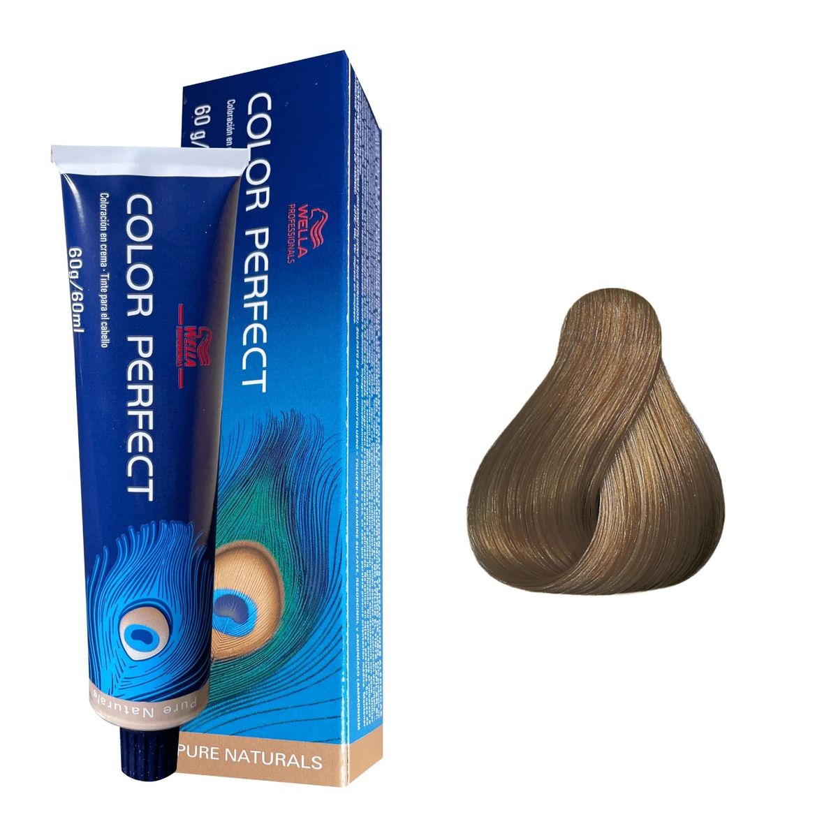 WELLA - Tinte Wella Color Perfect 7.03 Rubio Mediano Natural Dorado 60ml