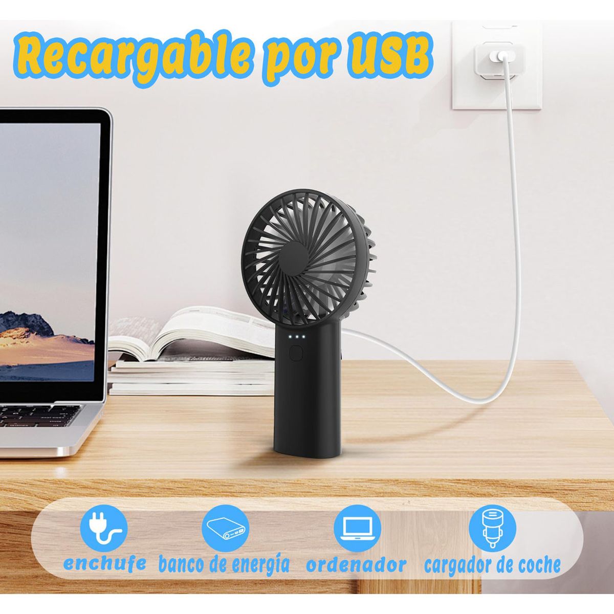 GENERICO - Mini Ventilador De Mano Portátil Para Exteriores Oficina