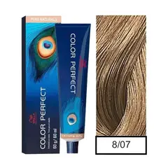 WELLA - Tinte para Cabello Color Perfect 807 Rubio Claro Natural Marron 60ml
