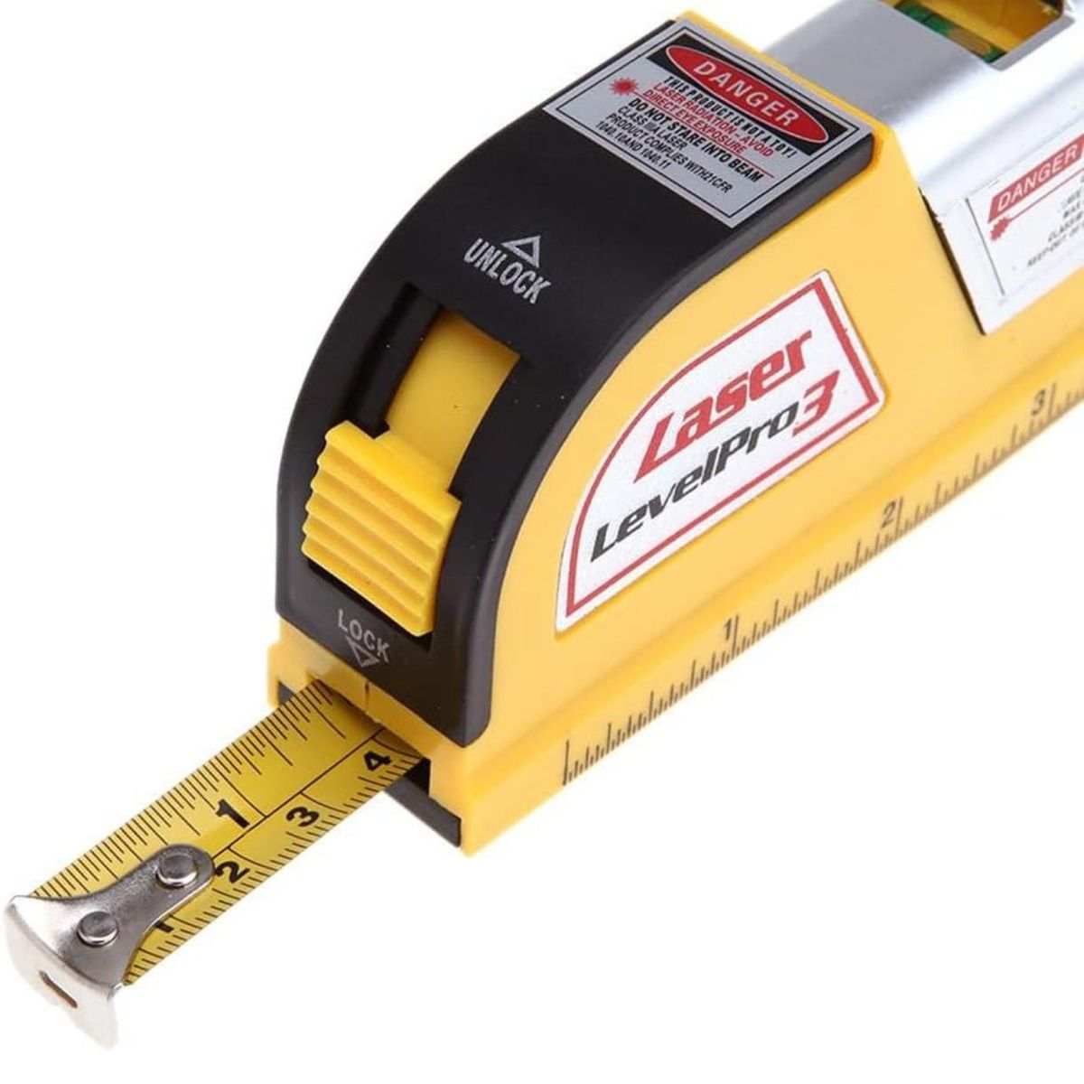 GENERICO - Nivelador Láser Con Huincha De Medir