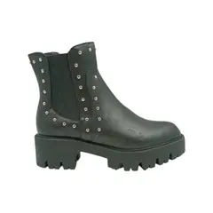 HERIEL - Botín Negro Tachas Mujer