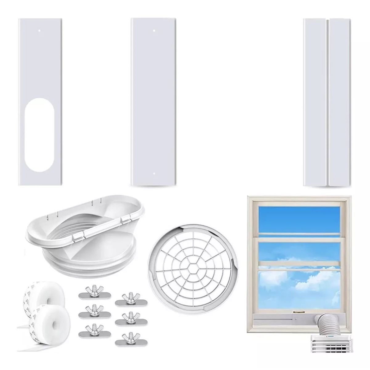 KINDA NICE - Sellado Ventana Aire Ajustable Acondicionado Portátil Sello