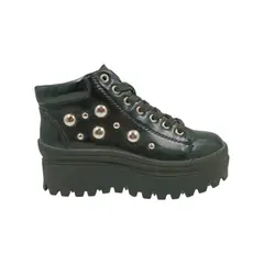 HERIEL - Botín Negro Tachas Mujer