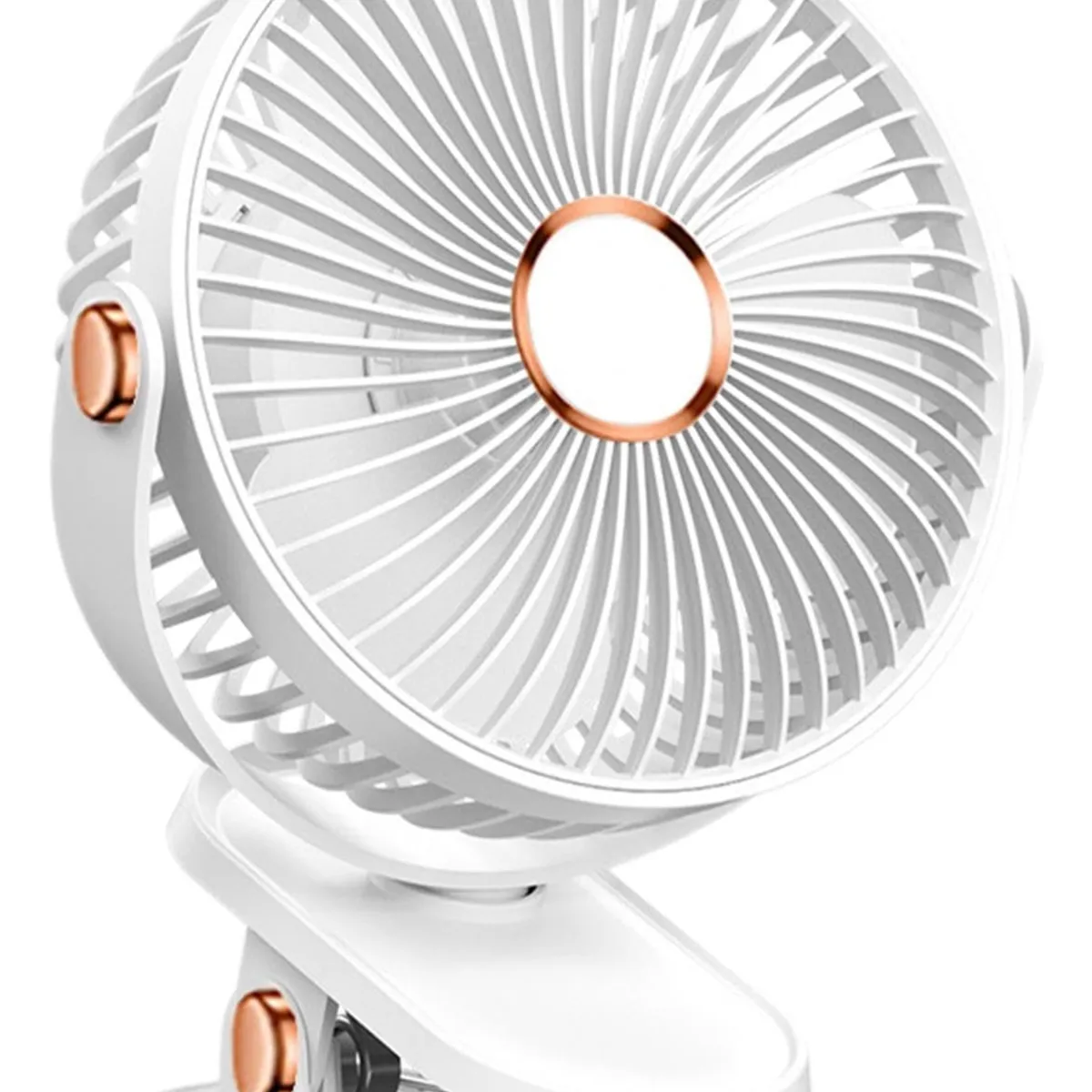 GENERICO - 5 Velocidades Viento Fuerte Y Ventilador De Mesa Portátil Blanco