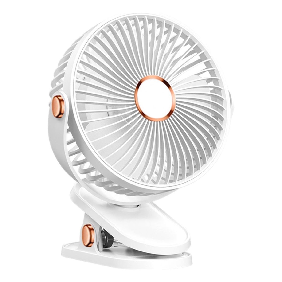 GENERICO - 5 Velocidades Viento Fuerte Y Ventilador De Mesa Portátil Blanco