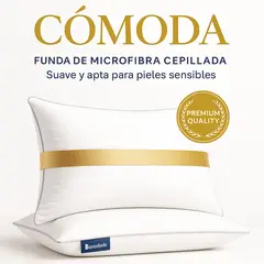 SPACE HOME - Set 2 almohadas Comodida hotel 5 estrellas Super Suave 50x70