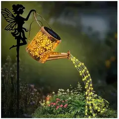 TATEE - Luz solar para hervidor Estilo de hada de las flores