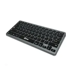 UTEK - Teclado Inalambrico 24ghz Y Bluetooth Recargable Gris Oscuro Español Latino UT-KBBT2100
