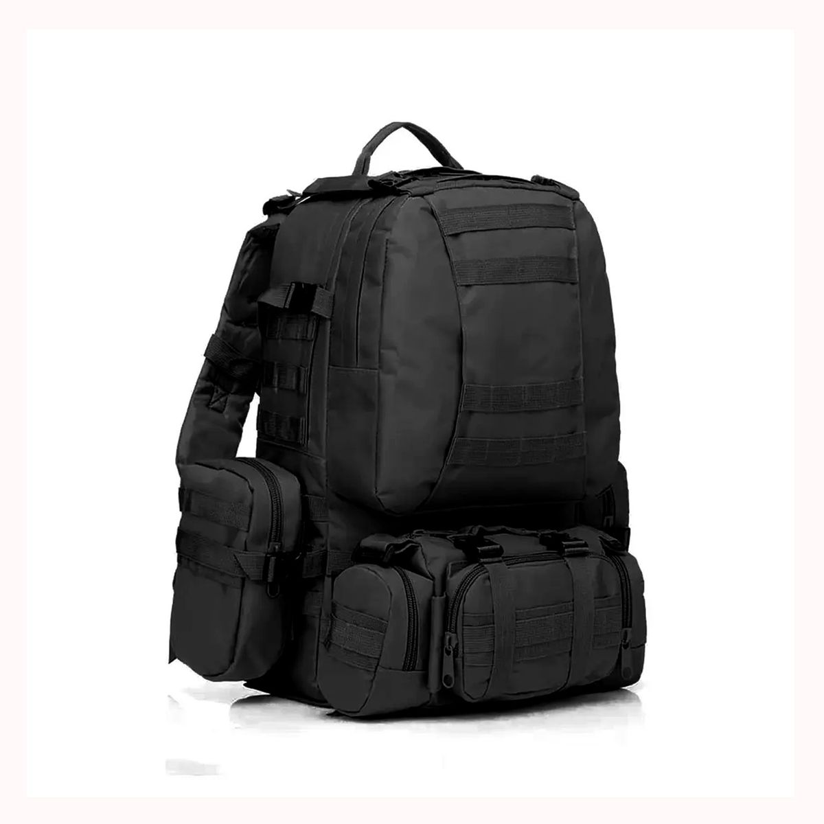 GENERICO - Mochila táctica militar desmontable 50 litros 3 piezas