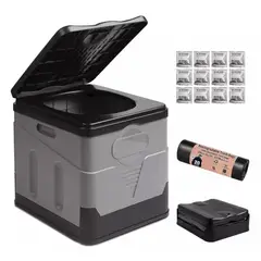 KINDA NICE - Asiento Inodoro Plegable Camping Emergencia