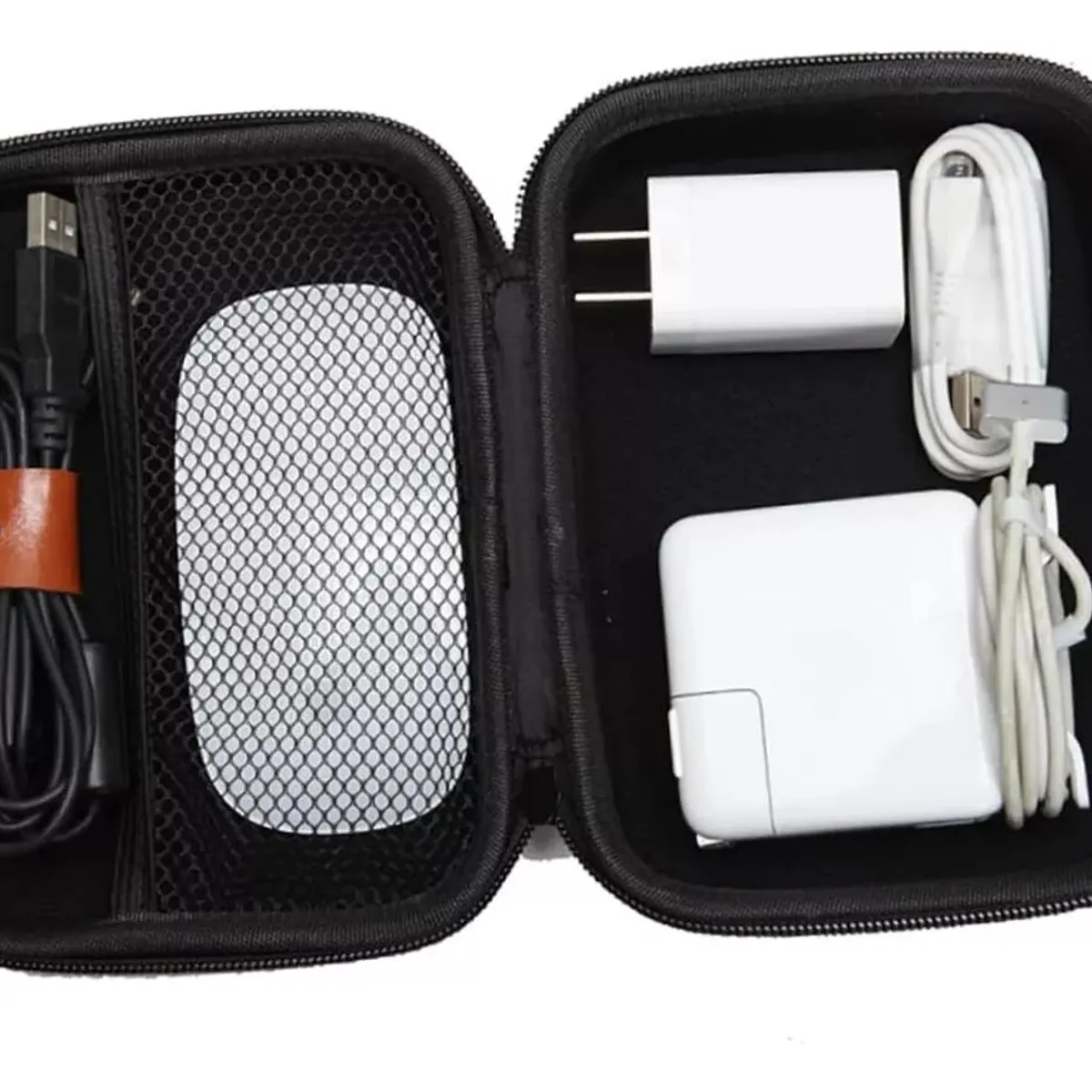 KUANGYE - Bolso Portatil Mouse Estuche Disco Externo Cables Cargador