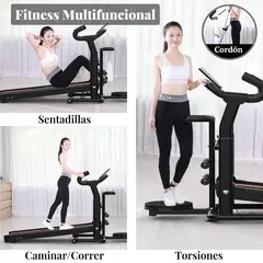 WELDMON - Trotadora Mecánica Bluetooth Plegable Ajustable -