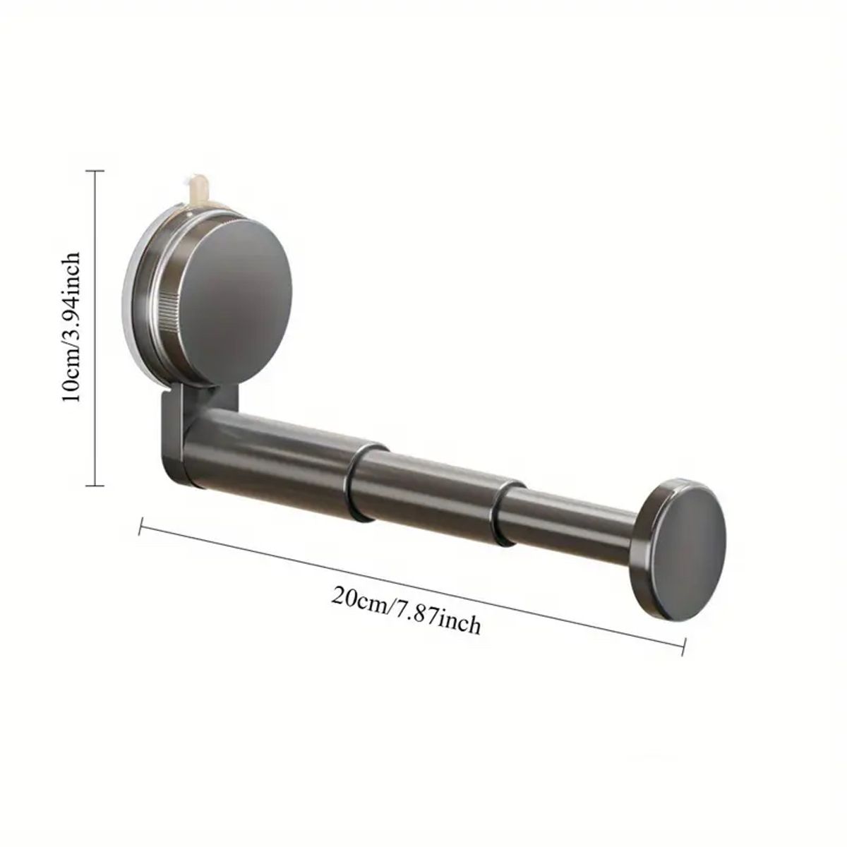 PUREPOWER - Organizador de Ropa 2 piezas con Ventosa, Telescópico y Sin Agujeros - Ajustable y Portátil