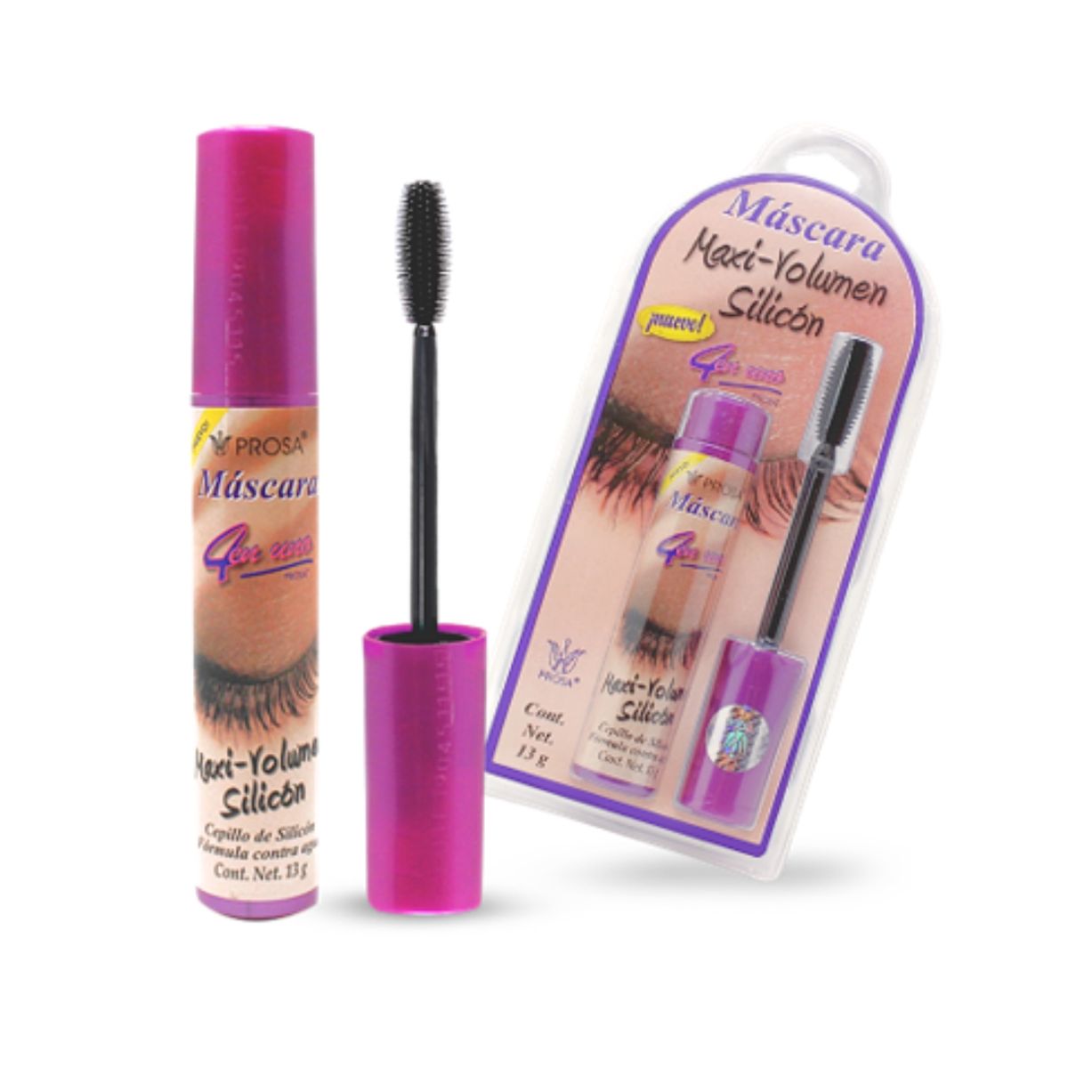 PROSA NATURAL - Pack Rimel Maxi Volumen 4 en 1 + Silicon Profesional Prosa