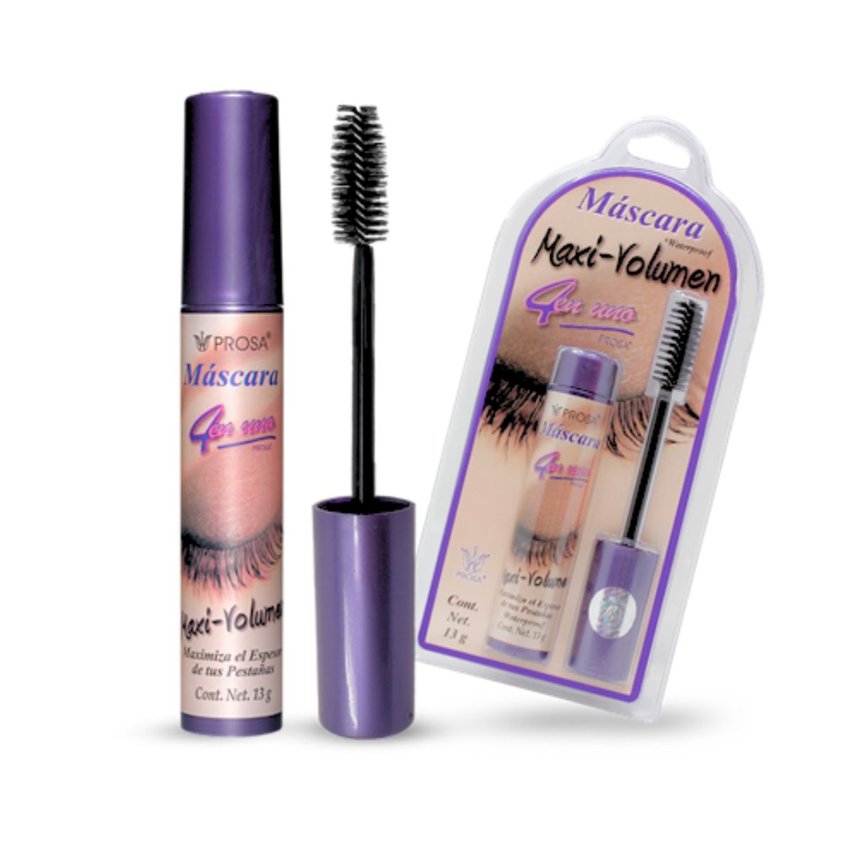 PROSA NATURAL - Pack Rimel Maxi Volumen 4 en 1 + Profesional Prosa