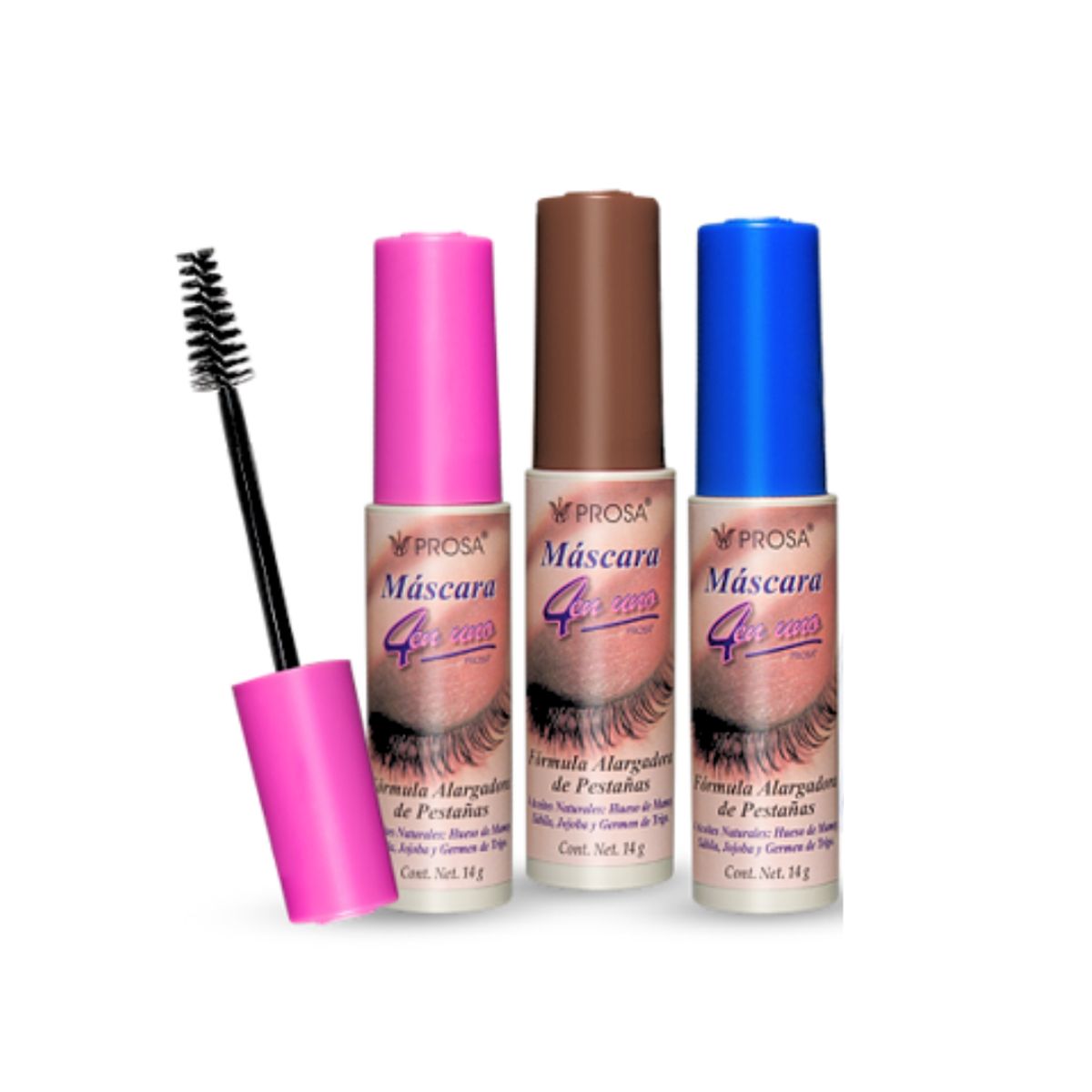 PROSA NATURAL - Pack Rimel Negro + Cafe + Azul WaterProof Prosa