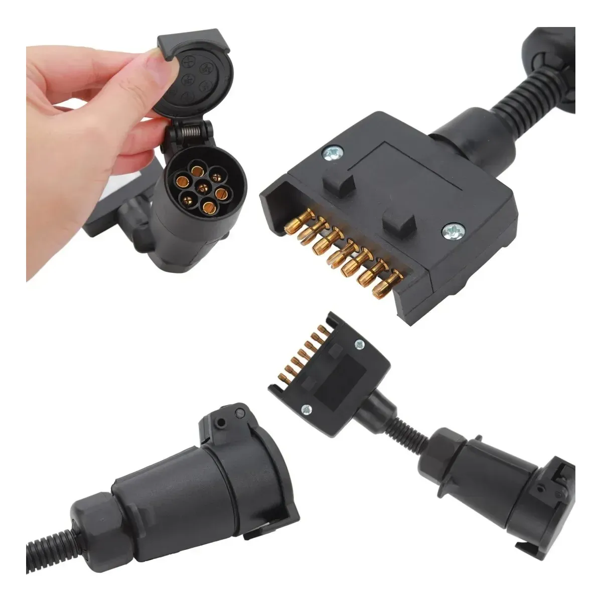 KUANGYE - Adaptador De Remolque Conector Hembra De 7 Pines Para Ford Ranger