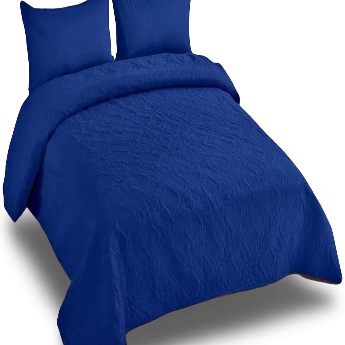 GENERICO - CUBRECAMA QUILT DE VERANO SUPER ELEGANTE KING - SUPER KING 250 X 270 CM COLOR AZUL